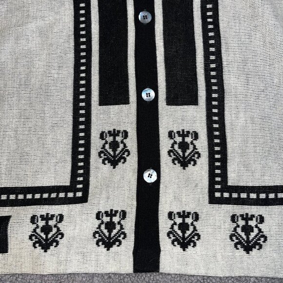 Vintage 60's DA VINCI CALIFORNIA Knit Button Down Disco Rockabilly Style Shirt M - Picture 7 of 11
